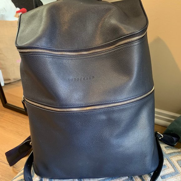 Longchamp Blue Leather Backpack - Mint Condition - Picture 4 of 7